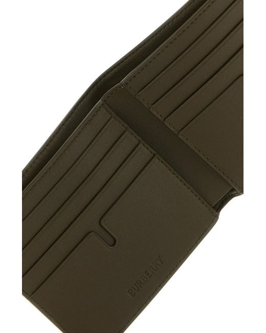 Burberry Brown Printed E-Canvas Wallet for men