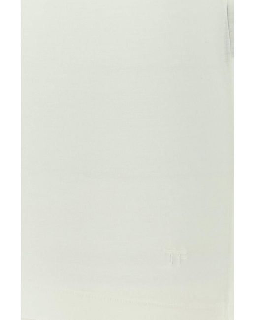 Tom Ford White Lyocell Blend T-Shirt for men
