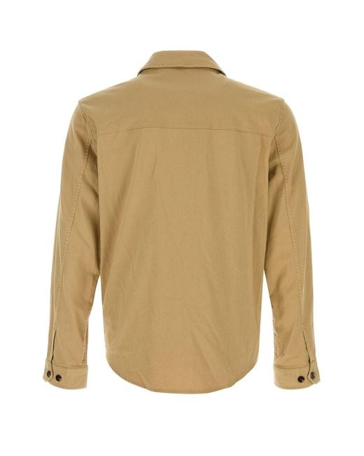 Woolrich Natural Regular Overshirt for men