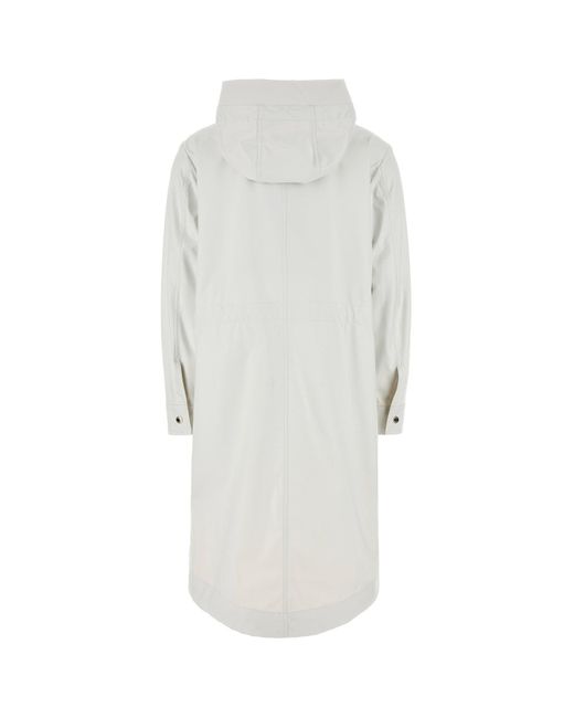 Moorer White Chalk Polyester Blend Molly Jacket