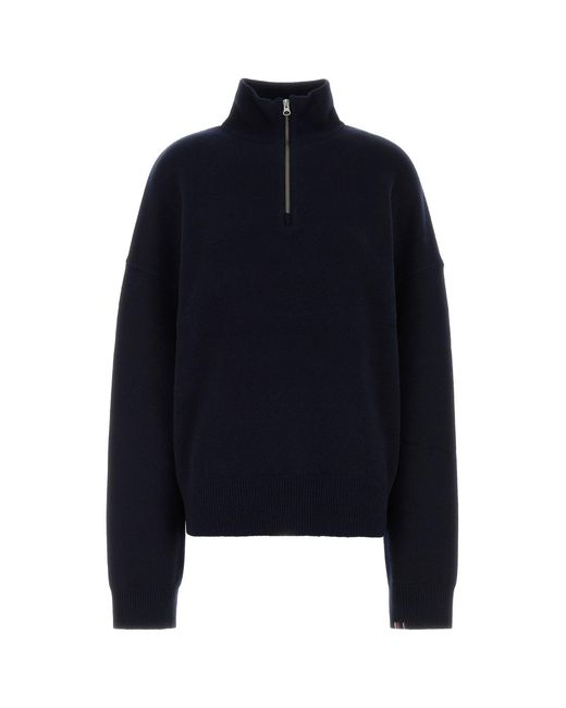 Extreme Cashmere Navy Blue Cashmere Blend N°235 Sweater