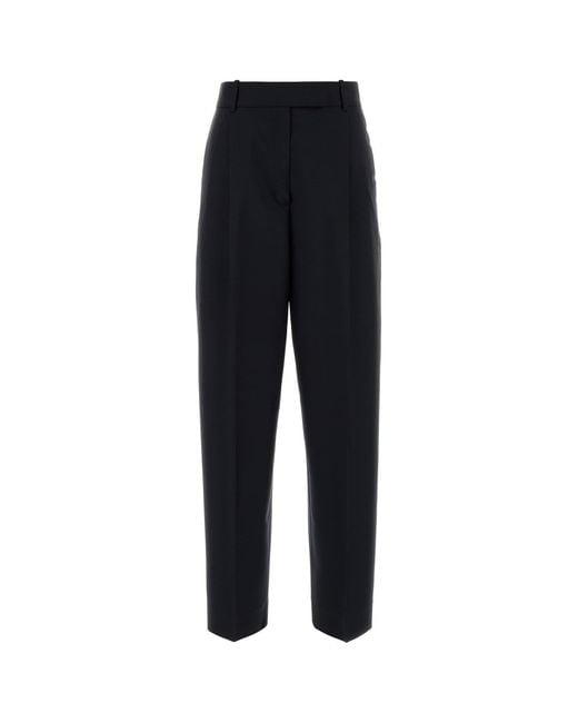Rohe Dark Blue Wool Blend Daria Pant
