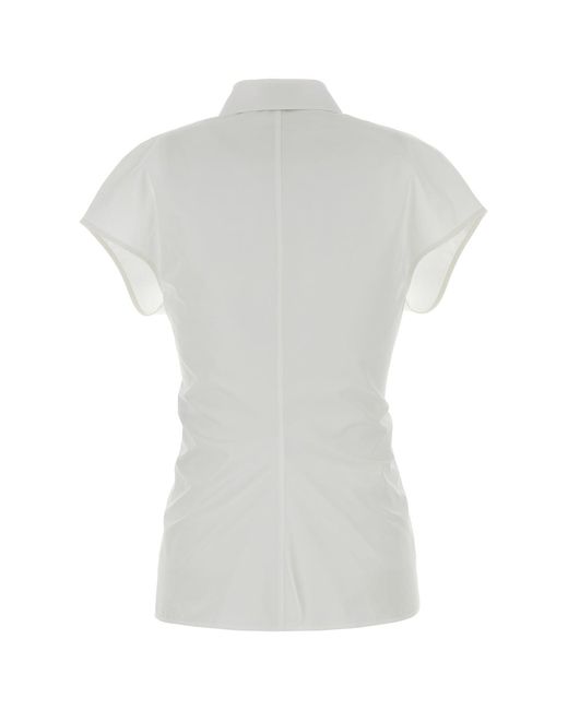 McQueen White Poplin Shirt
