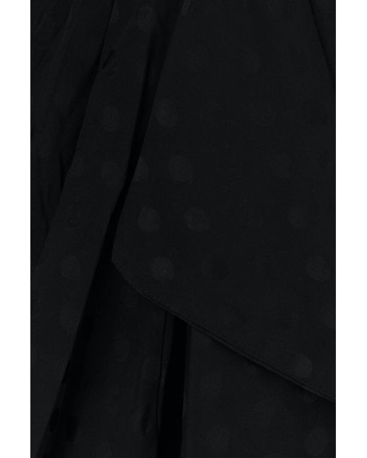 Isabel Marant Black Stretch Silk Breen Skirt