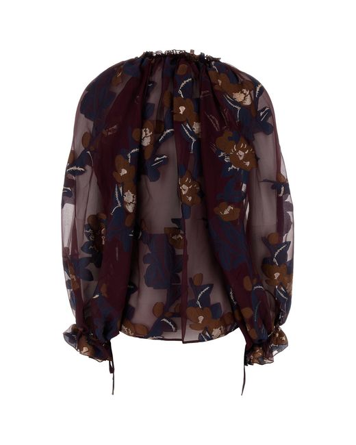 Etro Multicolor Embroidered Silk Blend Shirt