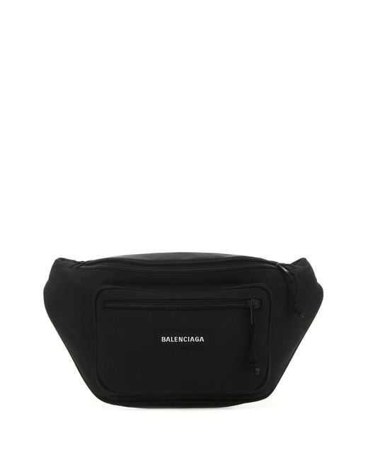 Balenciaga Black Nylon Explorer Belt Bag for men