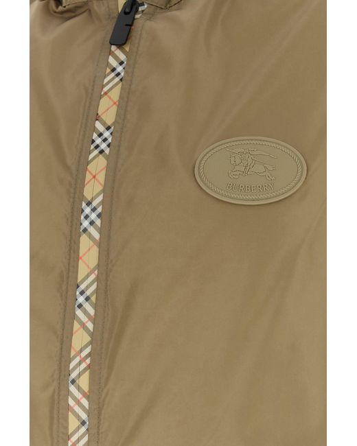 Burberry Green Logo Hooded Jacket for men