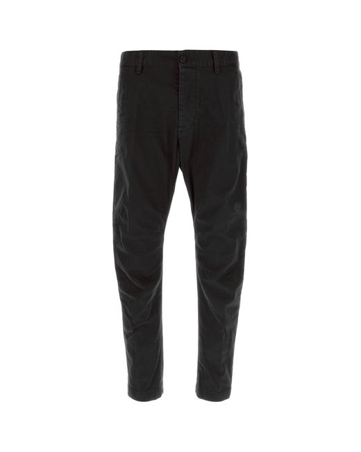 Pantalone Sexy Chino in cotone stretch nero di DSquared² in Black da Uomo