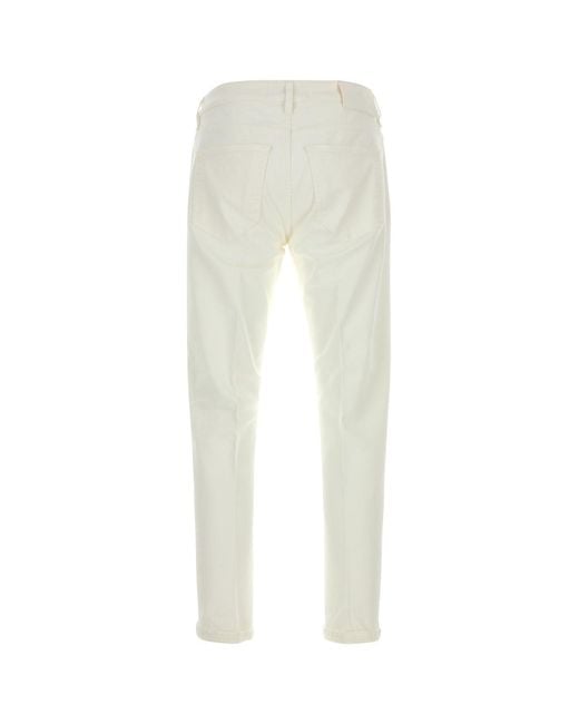 PT Torino White Stretch Denim Jeans for men