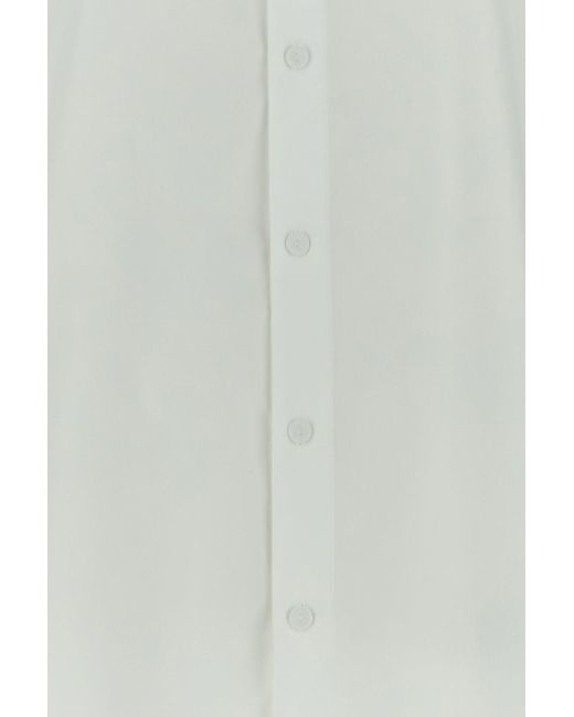 Camicia Lavinia oversize in popeline stretch bianco di ARMARIUM in White