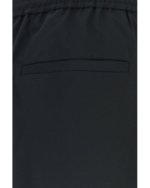 Jil Sander Black Straight Trousers for men