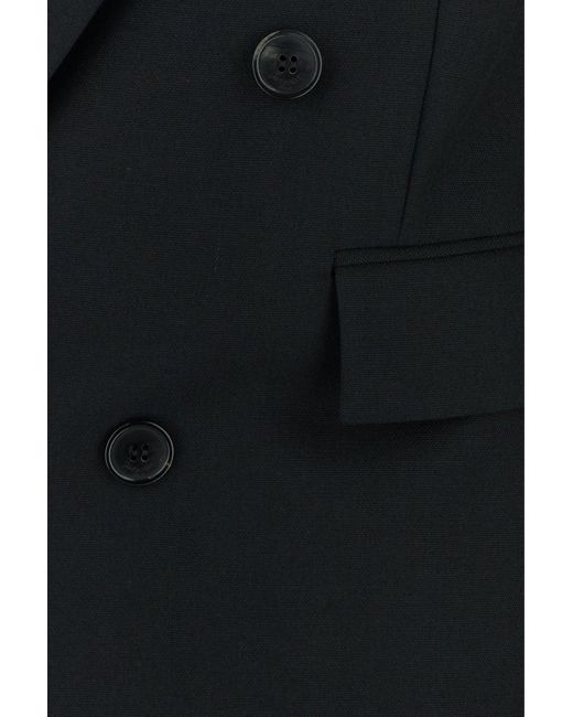 Giacca in lana nera di Saint Laurent in Black