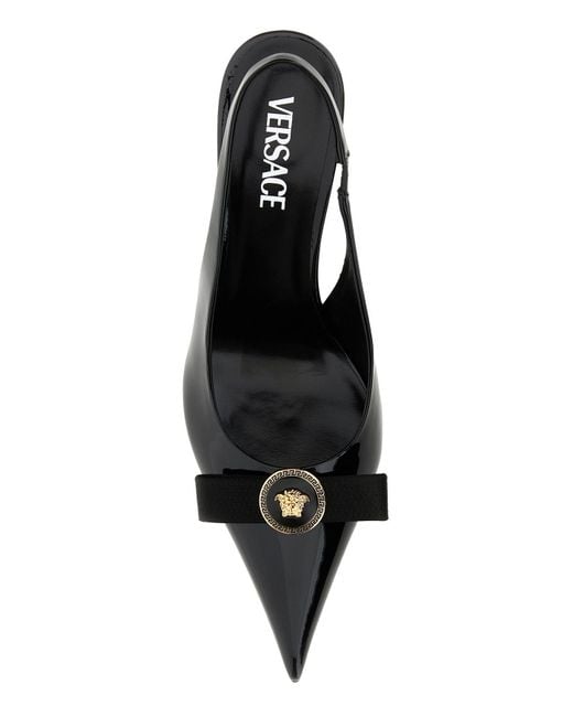 Versace Black Slippers