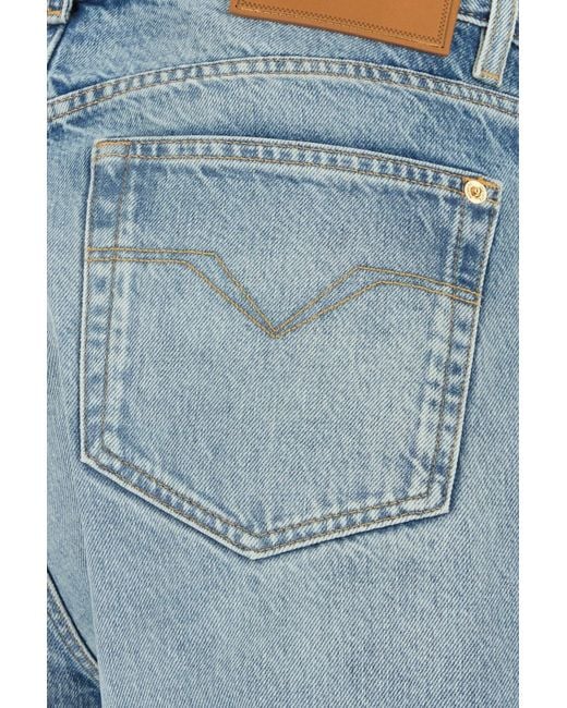 Versace Blue Straight Jeans for men