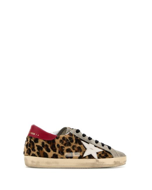 Golden Goose Deluxe Brand Brown Lace Up Sneakers