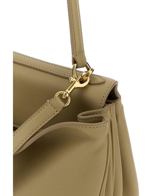 Balenciaga Metallic Sage Green Leather Small Rodeo Handbag