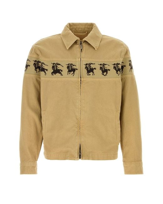 Burberry Natural Beige Denim Jacket for men
