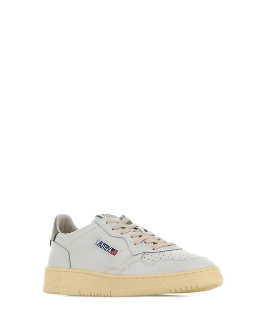 Autry White Leather Medalist Sneakers for men