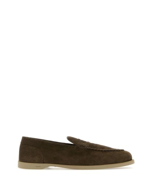 Mocassini Pace in pelle scamosciata fango di John Lobb in Multicolor da Uomo