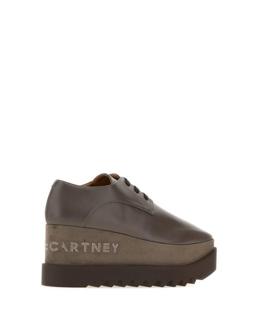 Stella McCartney Brown Mud Alter Mat Elyse Lace-up Shoes