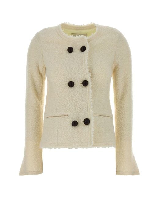 Isabel Marant White Ivory Boucle Suely Blazer