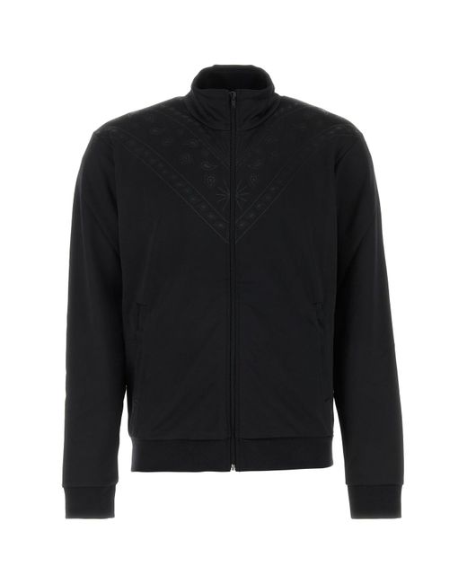 Felpa in misto poliestere nero di Marcelo Burlon in Black da Uomo