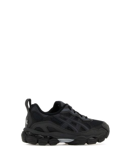 Asics Black Mesh And Synthetic Leather Gel-nyc Rgd Sneakers