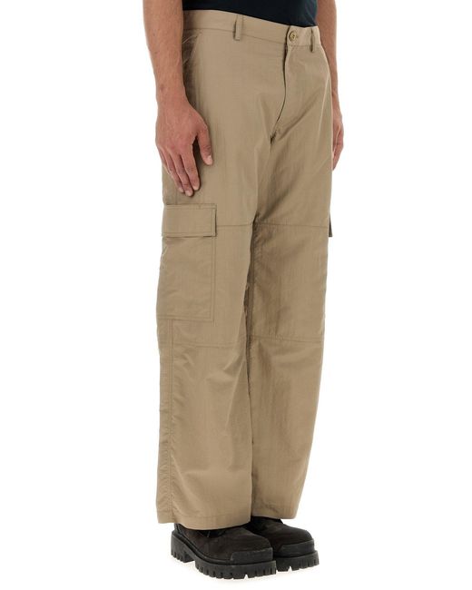 Balenciaga Natural Beige Nylon Cargo Pant for men