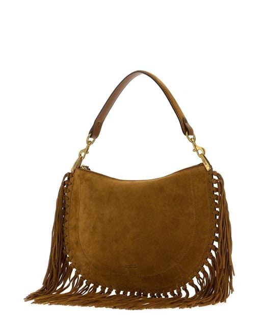Isabel Marant Brown Suede Oskan Shoulder Bag