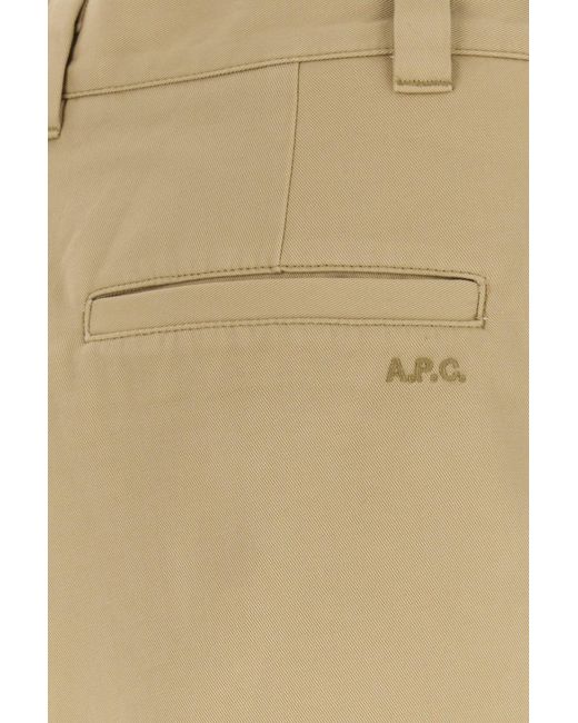 A.P.C. Natural Solid Shorts for men
