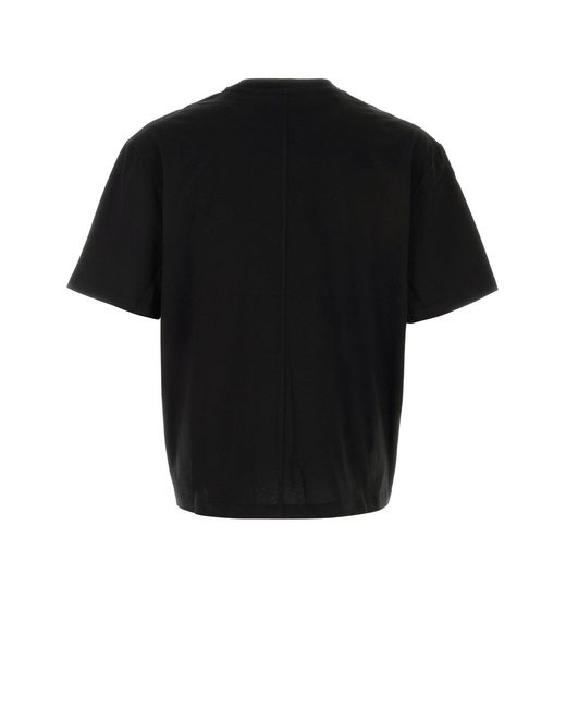 The Row Black Solid Crew Neck T-Shirt for men