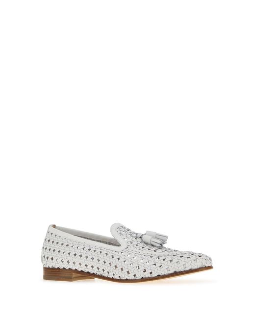 Fratelli Rossetti White Leather Loafers