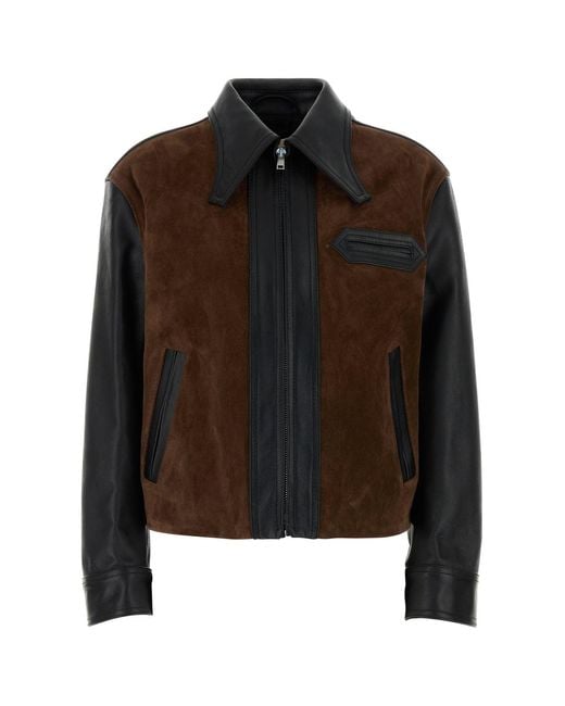 Marni Black Two-tone Leather Jacket