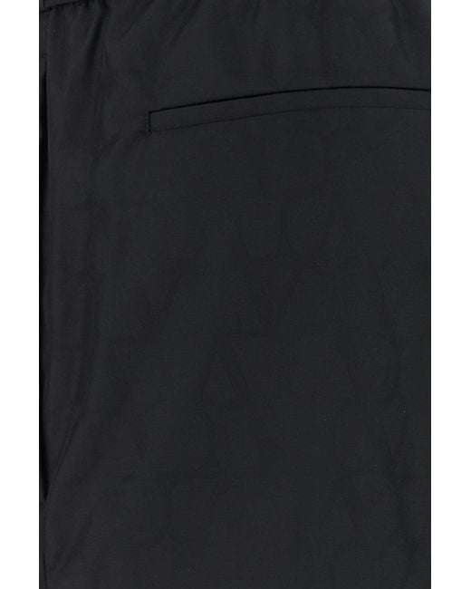 Valentino Garavani Black Toile Iconographe Chino Pant for men