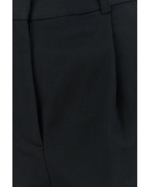 Pantalone a palazzo Idai in misto cotone nero di Loulou in Black