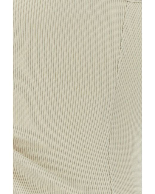 Christopher Esber Natural Ivory Stretch Polyester Top