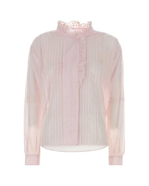 Isabel Marant Pink Cotton Leota Shirt