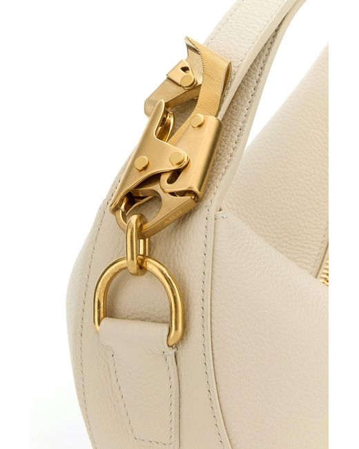 Borsa a mano Knight Arc in pelle avorio di Burberry in Natural