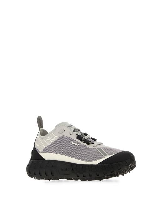 Norda White Multicolor Canvas 001a Sneakers