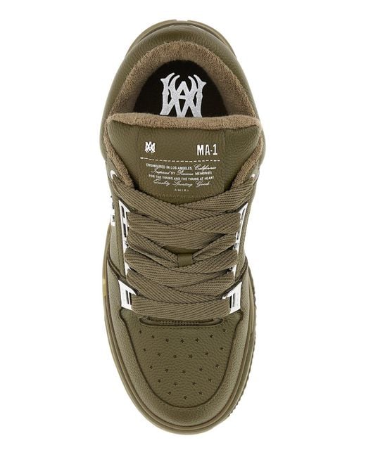 Amiri Green Classic Fit Sneakers for men