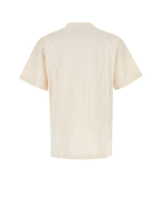Doublet White Ivory Cotton T-shirt for men