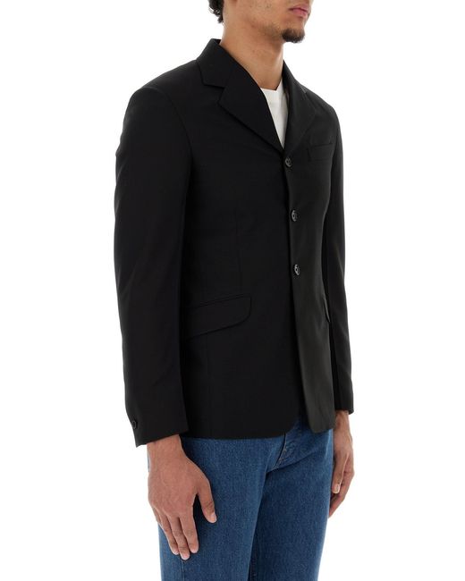 Jil Sander Black Wool Blazer for men