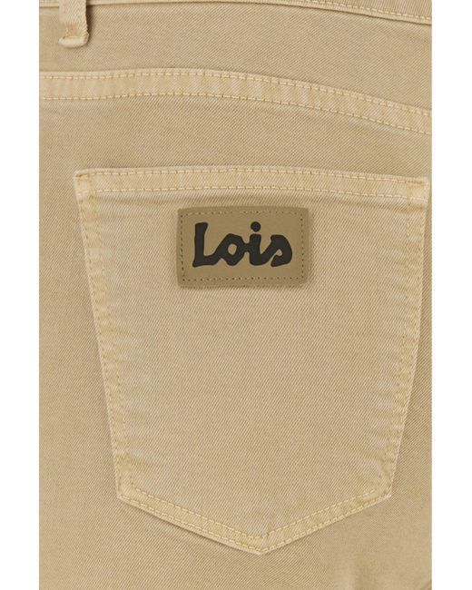 Lois Natural Beige Stretch Denim Jeans