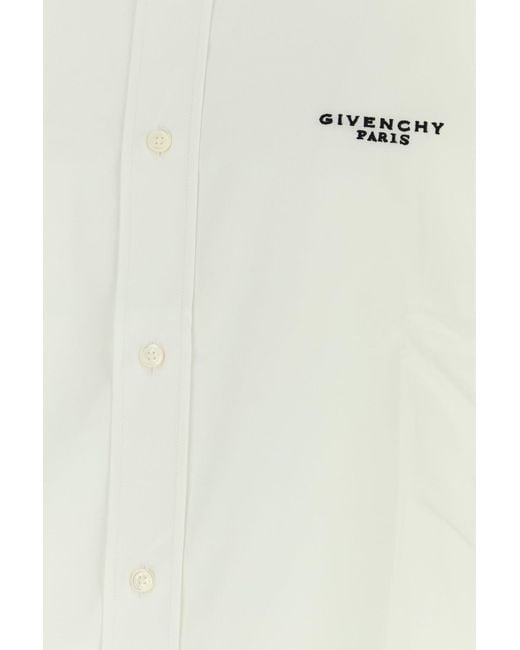 Givenchy White Poplin Shirt for men