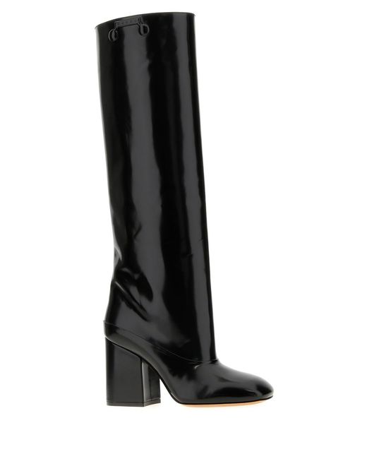 Marni Black Leather Trunkaroo Boots