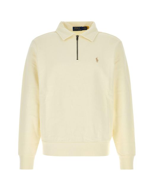 Polo Ralph Lauren Natural Cream Cotton Polo Shirt for men