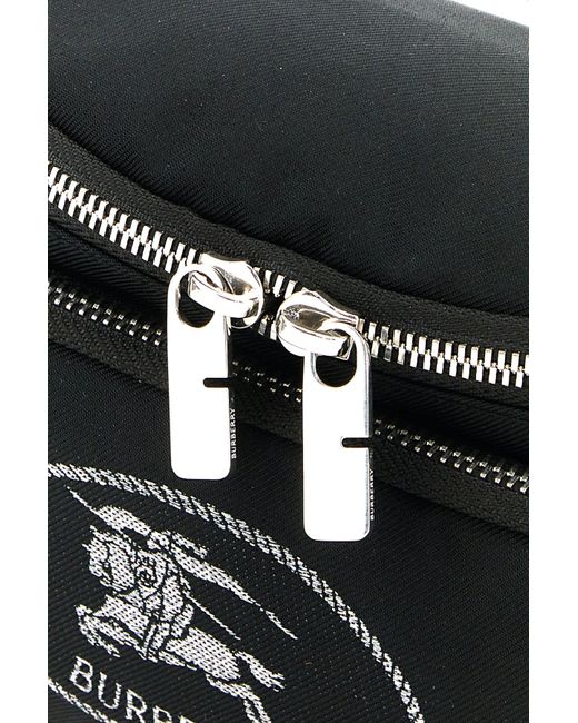 Marsupio in tela nera di Burberry in Black da Uomo