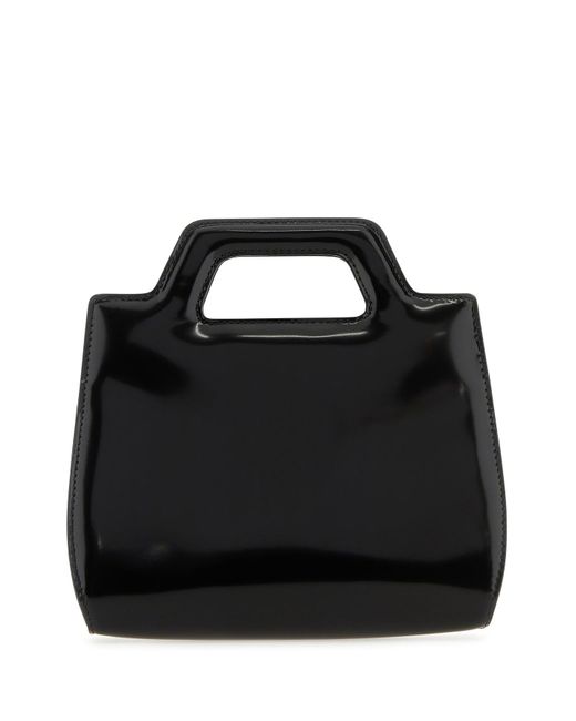 Borsa a mano Wanda mini in pelle nera di Ferragamo in Black