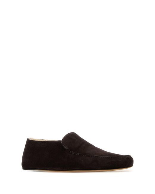 The Row Black Leo Loafer for men