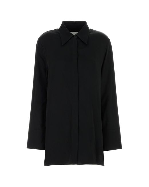 Jil Sander Black Regular Solid Shirt